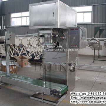 Automatic quantitative packing machine used for packaging cassava starch cassava flour and garri