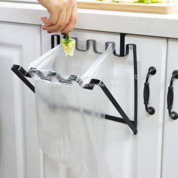 Garbage Bag Holder Rack Iron Portable Multi Function Home Kitchen Accessories