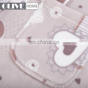 2018 Super Soft Spring Personalized Duplex Printed Coral Fleece Bathrobe With Button photo-5