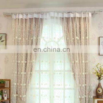 Manufacturers wholesale custom luxury rideaux salon design decorative white lace embroidery macrame voile blind curtains