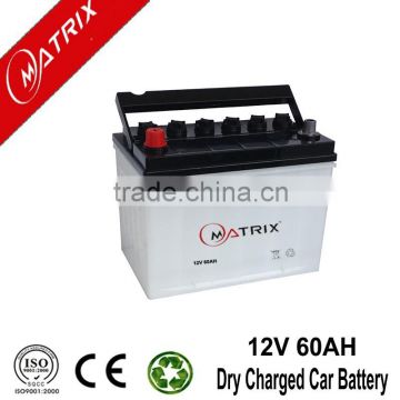 Hot Sale 12V 60AH Dry Charge Car Battery Best Price