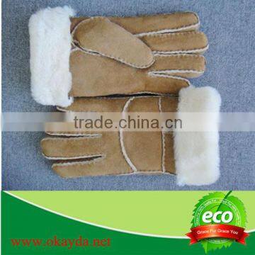 sheepskin fur glove