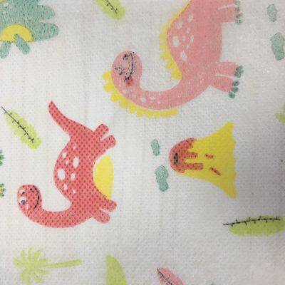 Children's Supply of Cartoon Printed Non-woven Fabric Customized Spunbonded Non-woven Fabric Printed Disposable Mask Prints photo-4