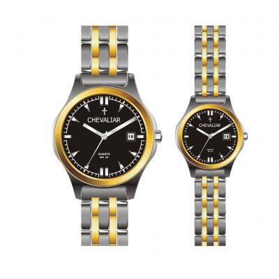 Stainless Steel Fashion Couples Watches Man Quartz Watch Gift Lady Watch photo-2