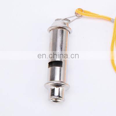 Wholesale Aluminum Outdoor Survival Whistle Football Basketball Sports Emergency Rescue Referee Whistle With Lanyard photo-3