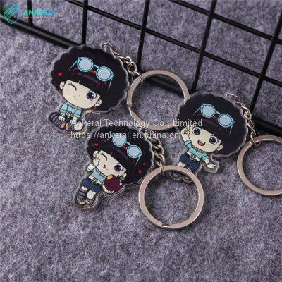 Super Clear 2 Sided Printing Anime Pendant Key Ring Wallet Accessories Anime Acrylic Keychains