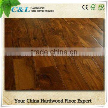 exotic wood floor acacia UV lacquer indoor