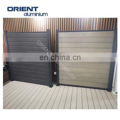 Cheap wood plastic composite fence WPC fence panel