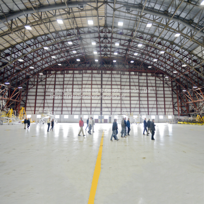 Customized Dimension Long Span Steel Space Frame Airplane Prefabricated Hangar