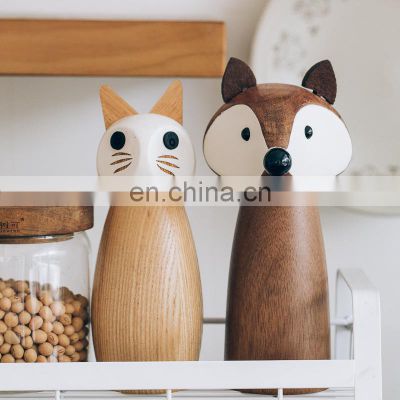 2021 Best Quality Custom Logo New Design Mini Acacia Wooden Salt Pepper Grinders