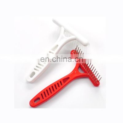 Factory supply grooming brush stainless steel special appearance design bamboo brush silicone antistatic comb for dogs