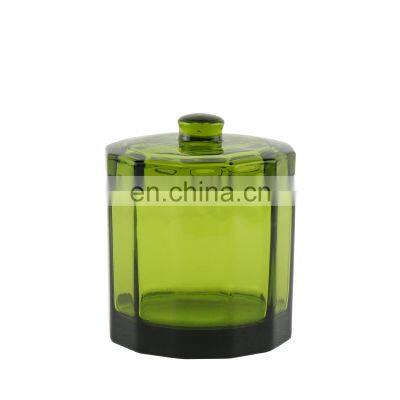 Glass Bathroom Accessories Sets of 6 Pcs With Glass Lotion Dispenser Green Color Bathroom Sets photo-4