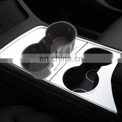 Autoaby Water Cup Holder Center Accessories Water Proof Car Coasters For Tesla Model Y Car Model3