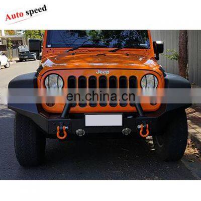 Steel Front  Texture black Bumper For Jeep wrangler JK 07-17