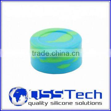 High quality 7ml customized small storage jars for sauces/ oil dab wax container/ silicone wax and oil container