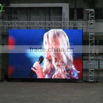 Morroco project 6.4 x 4.48 meter P10 Outdoor rental led display