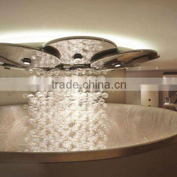 Blown Glass Ball Pendant Lamp Hotel Looby