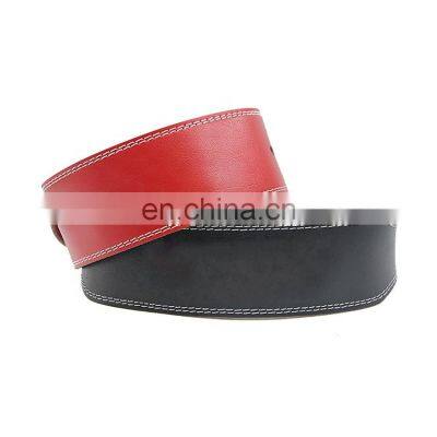 Wholesale Professional Gym Wrist Straps Leather Weight Lifting Belt