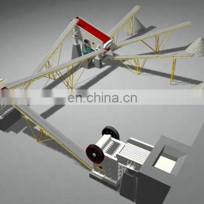 mobile crusher stone sand making crushing line for construction