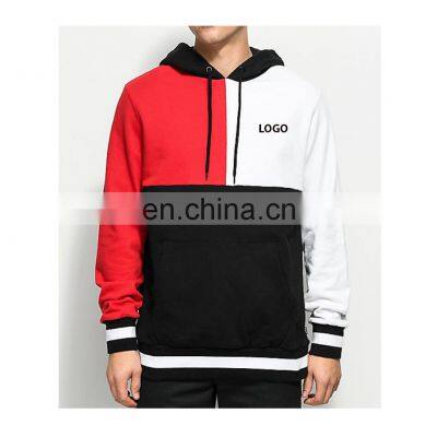 Winter sale two tone 2022 OEM pullover Wholesales Hot Selling Men's Sports Color Block Hoodies & sweatshirts