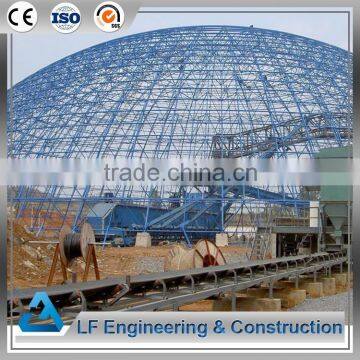 Prefab long span steel structure coal storage