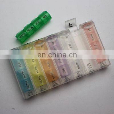 Wholesale Different Color Cute Plastic Monthly Pill Box Medicine Boxes photo-5