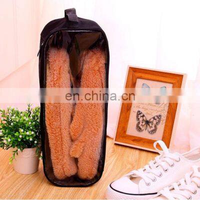 High Quality Cabinet Pink Black Closet Home Hanging Dustproof Foldable Shoes Organizer Bag photo-5