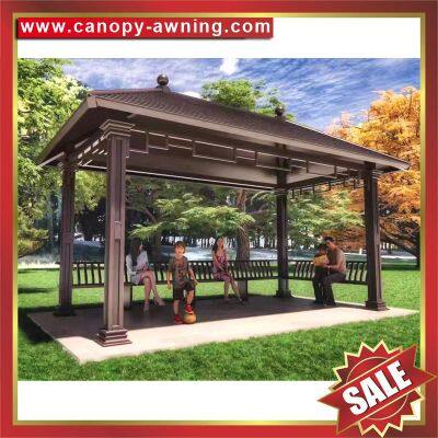 garden outdoor sunshade rain aluminum gazebo pavilion shelter canopy awning shed China