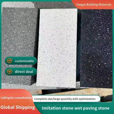 Imitation Stone PC Brick Brick Brick Cement Quartz Brick Striped Brick Imitation Marble Blind Road Courtyard Sidewalk Outdoor Brick photo-3