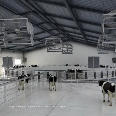 Steel Structure Cow/Sheep/Horse Shed Prefab Steel Farm Building Horse Barn Cow House Design