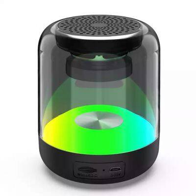 Popular Portable Music Sound Box Super Bass Tws Speaker Transparent RGB Mini Wireless Speaker