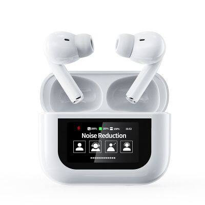 New V5.4 TWS Headphones Earphones Ture Wireless Noise Cancelling Wireless Earbuds Smart Touch LCD Screen Enc Anc Headphones photo-5
