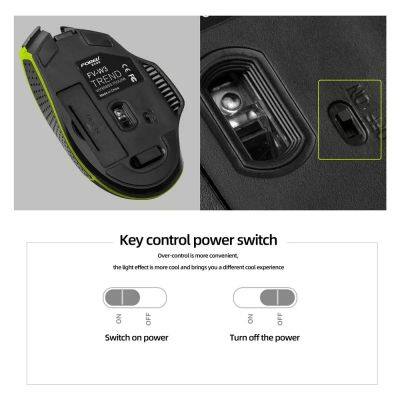 2022 New FV-W3 Wireless Gaming Mechanical Mouse Computer Mouse Silent Ergonomic Mini Silent Mouse photo-4