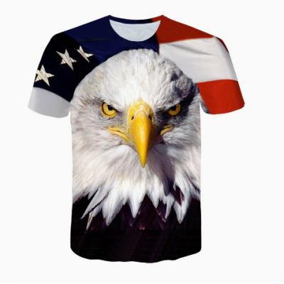 All Over Cartoon Print Anime Plus Size Graphic T-Shirt