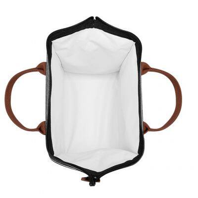 Fashion Cooler Lunch Box Portable Insulated Canvas Lunch Bag Thermal Food Picnic Tote Cooler Bag Lunch Bags For Women Kids photo-2