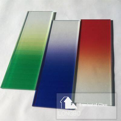 Colorful Gradient Color PVB Laminated Glass photo-2