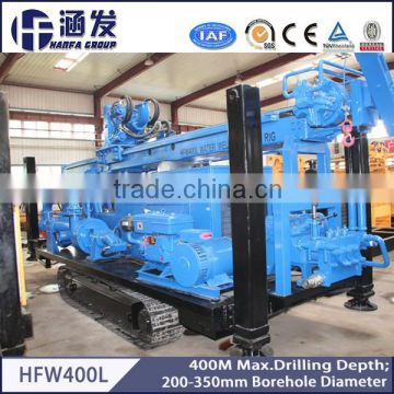 air reverse circulation 400m depth HFW400L Deep Water Well Drilling Rig , Rotary Drilling Rig