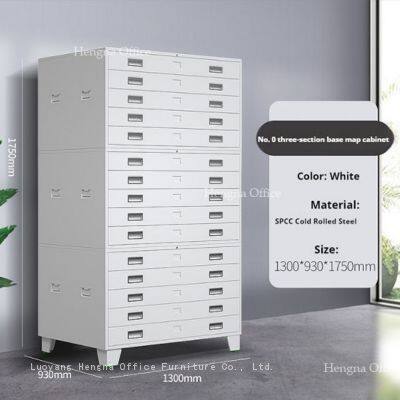 Architectural Blueprint Cabinet | Reinforced Load-Bearing | Flexible Roller Drawers | Research Institute Storage