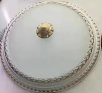 European Style Ceiling Light for Bedroom, Living Room, Study, Copper-colored Lamp, American Style Round Ceiling Light, Modern and Minimalist. photo-5