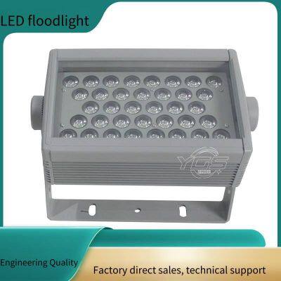 Led High-power Square Floodlight With Dmx512 Protocol, 200w Full-color Floodlight for Bridges photo-2