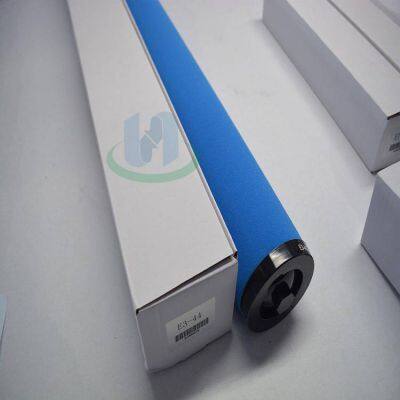 customized by tianyu, ultra-efficient oil removal filter element e3-44, e3-12 with glass fiber filter material, wound type