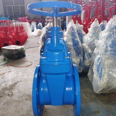 DIN DN150 Ductile Iron Cast Iron GG25 GGG50 EPDM Soft Seal Flange Gate Valve Price Sluice Valve Gate Valve photo-6