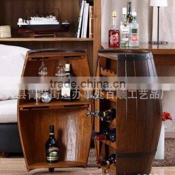 Home Decoration Use and Painted Technique Half Cutted Oak Wooden Wine barrel Hoop                        
                                                Quality Choice