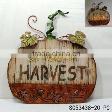 harvest jack o lantern lighted pumpkin wall hanging decoration