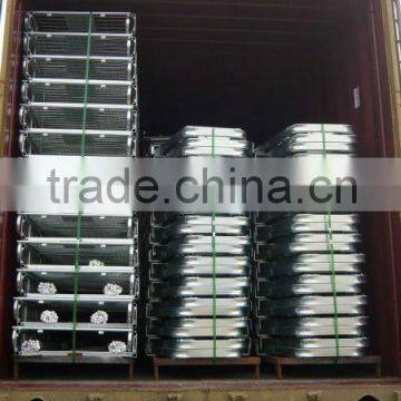 Foldable Metal Security Hotel Housekeeping Maid Cart Trolley photo-5