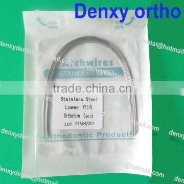 Stainless steel archwires Dental Orthodontic Archwire