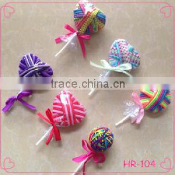 hot sale lollipop good quality custom printed elastic hair band