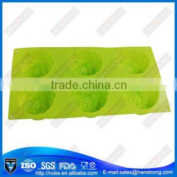 2016 Cheap Price Rose Shape Muffin Silicone Cake Mold photo-5