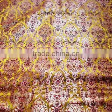 Indian satin Brocade fabric