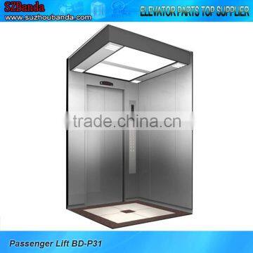 Luxurious Passenger Elevator 2.5m/s 1350kg / elevator parts / Lift cabin